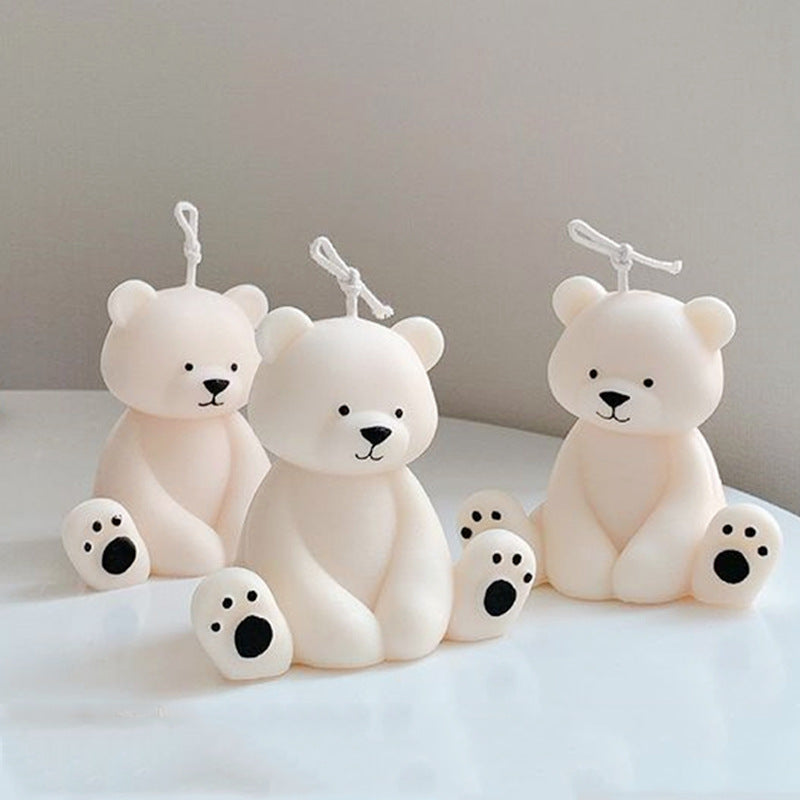 3D Size Bear Fragrance Candle Mold