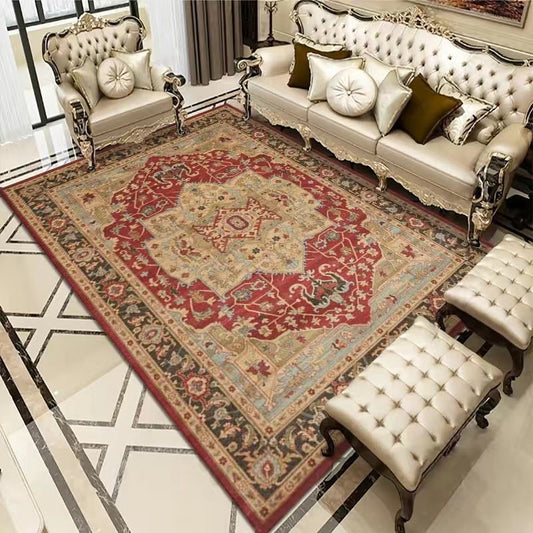 Vintage Bohemian Carpet for Living Room Rectangle Area Soft Non-Slip Study Mats