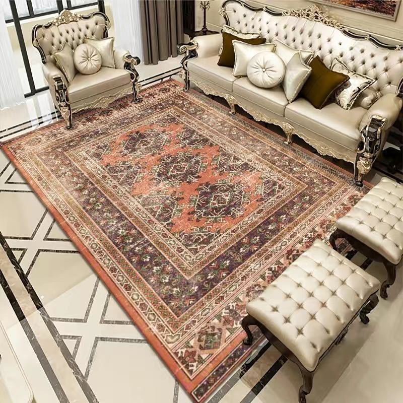 Vintage Bohemian Carpet for Living Room Rectangle Area Soft Non-Slip Study Mats