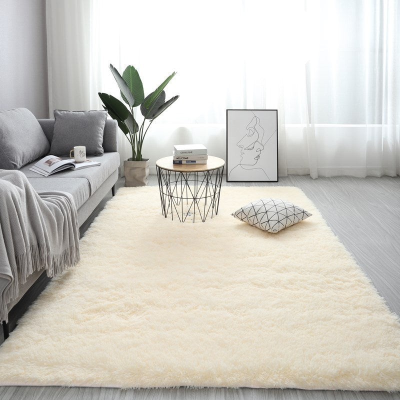 Nordic Fluffy Rectangle Large Size Plush Anti-slip Rugs