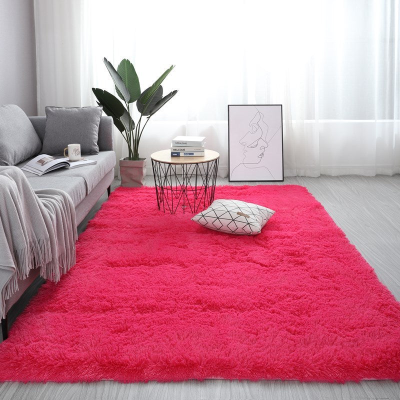 Nordic Fluffy Rectangle Large Size Plush Anti-slip Rugs