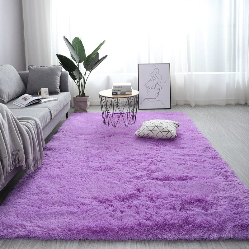 Nordic Fluffy Rectangle Large Size Plush Anti-slip Rugs