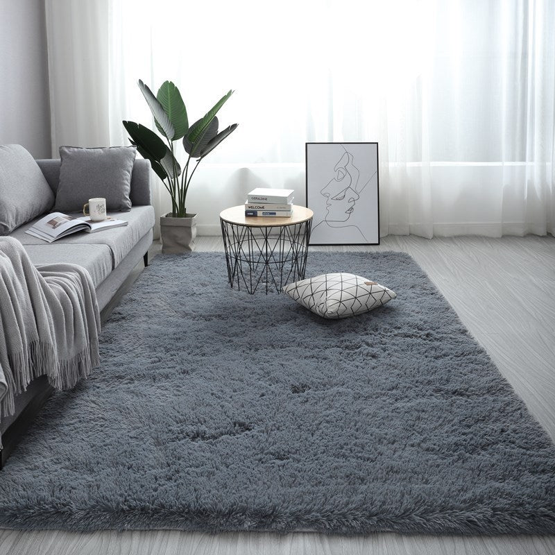 Nordic Fluffy Rectangle Large Size Plush Anti-slip Rugs