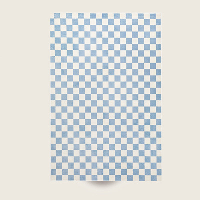 Retro Classic Checkerboard Vertigo Living Room Rug