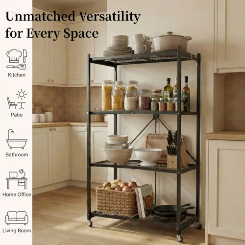 Ready to Use! 360° Rotating Storage Shelf for Efficient Organization