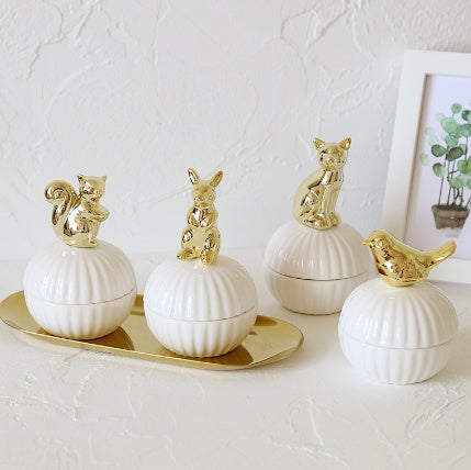 Animal figurine decor jewelry box home decor