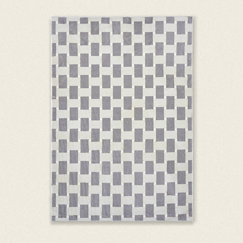 Retro Classic Checkerboard Vertigo Living Room Rug