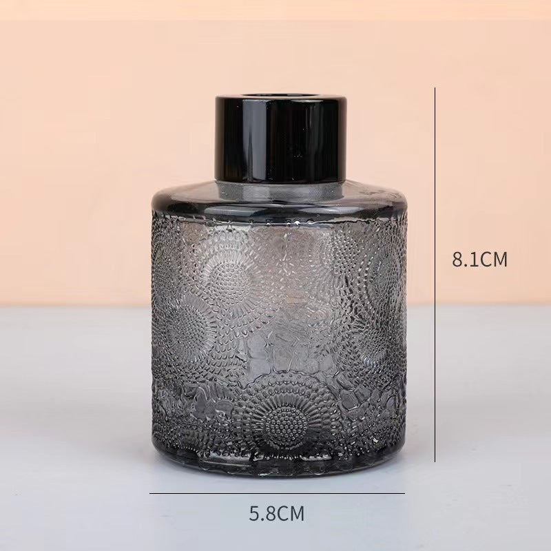 100ml Glass Fragrance Bottle Carved