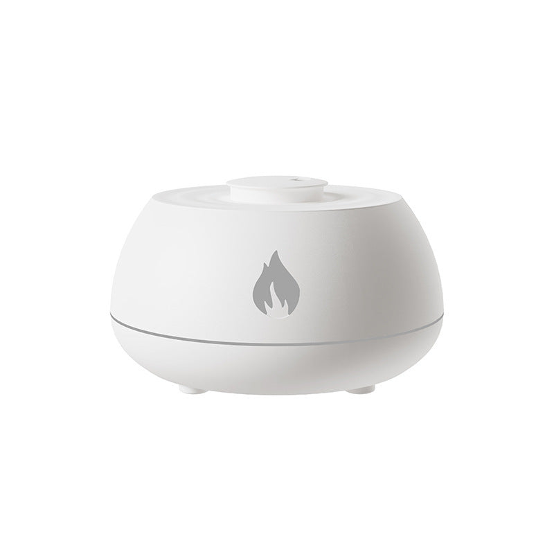 Flame Humidifier Aromatherapy Diffuser 7 Colors Light